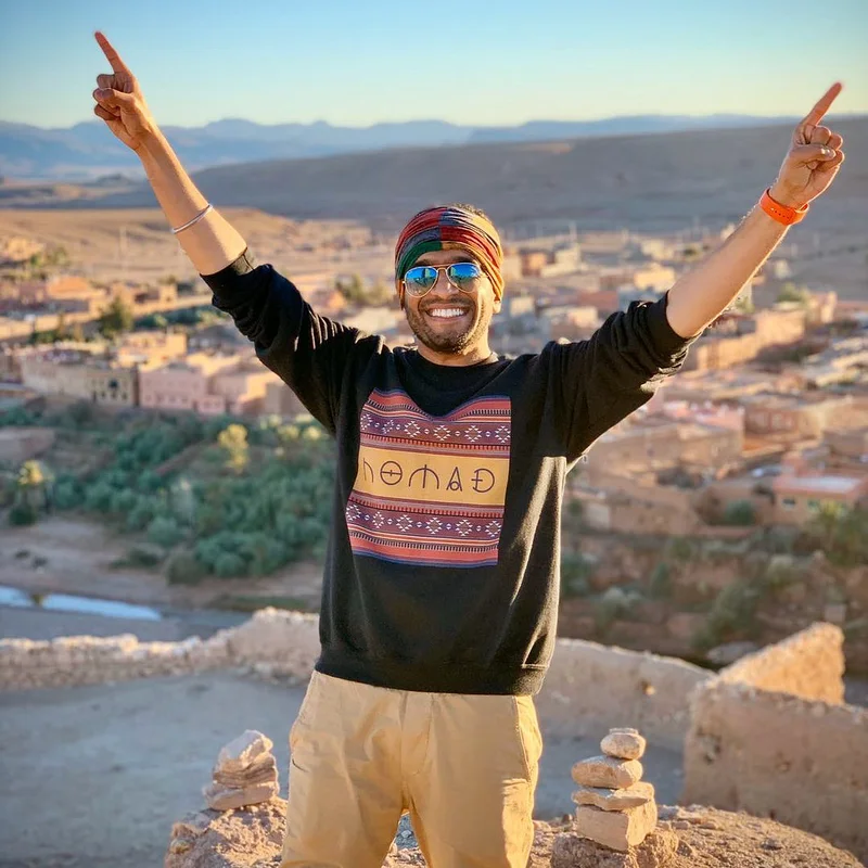 Wearing Nomad in Morocco