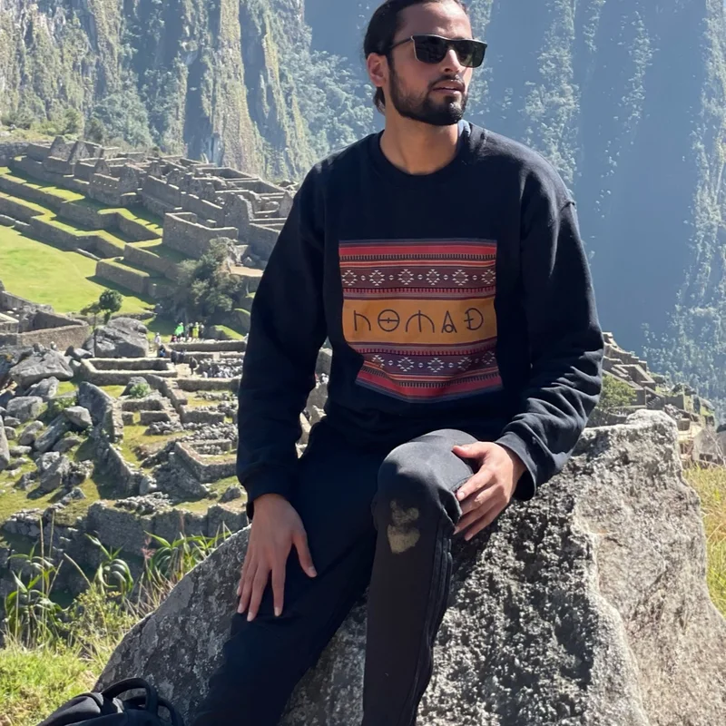 Wearing Nomad at Machu Picchu, Peru